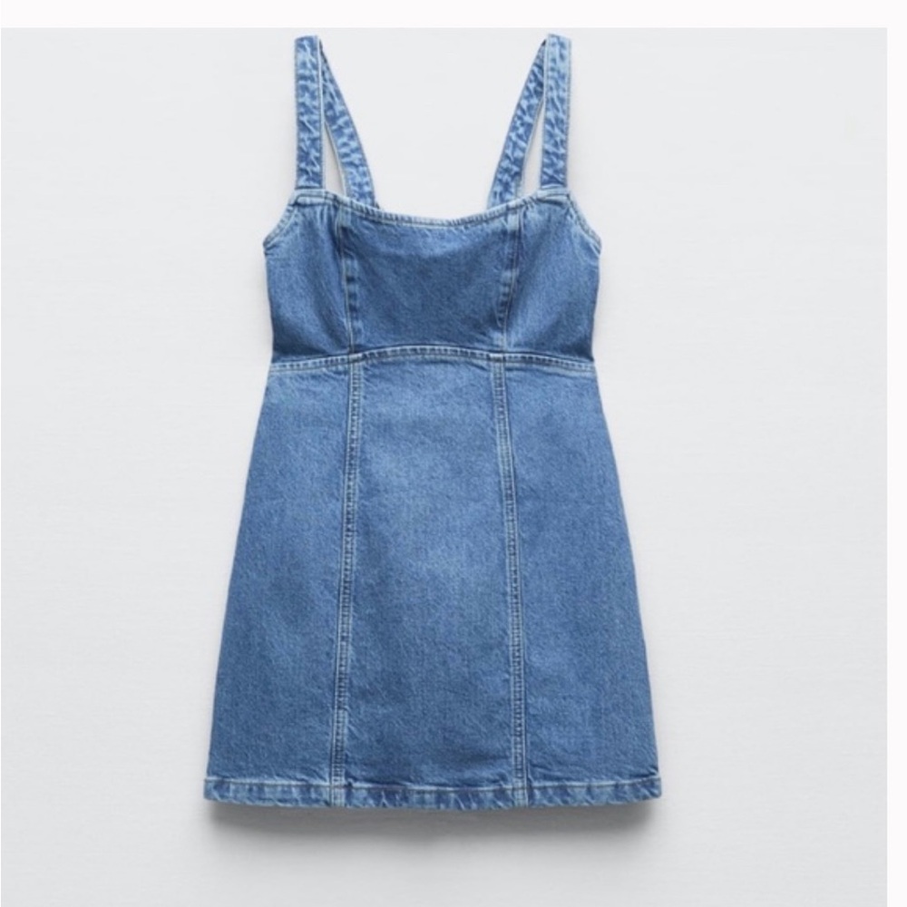 ZARA Blue Denim Dress